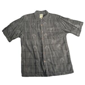 Vintage Hilton Hawaiian Village Resort & Spa Aloha Shirt L Floral 100% Silk